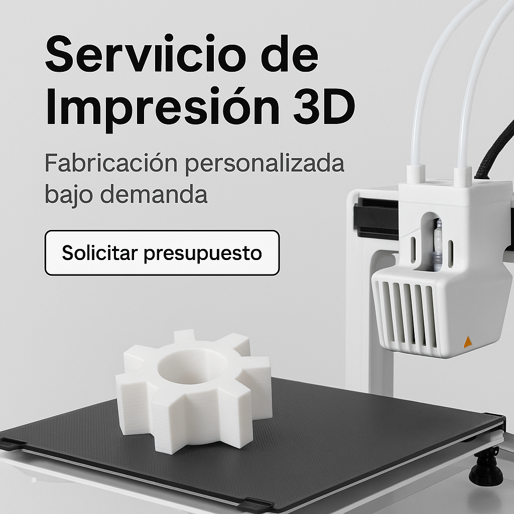 Servicio de Impresión 3D – Fabricación personalizada bajo demanda