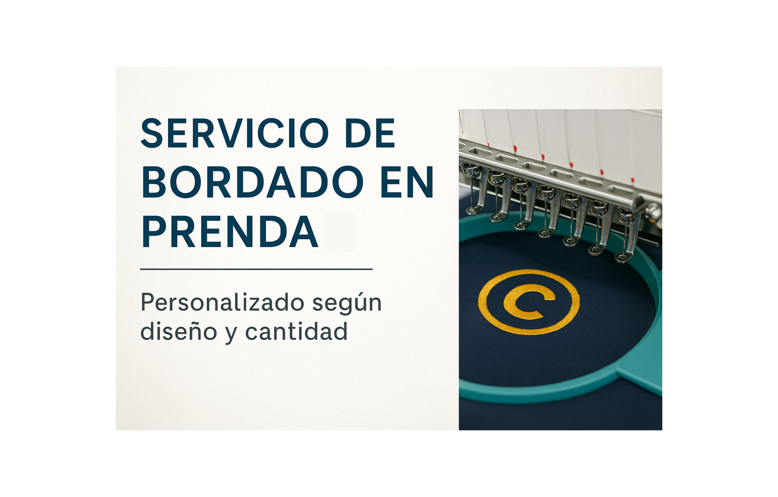 Servicio de Bordado en Prendas (Personalizado según diseño y cantidad)