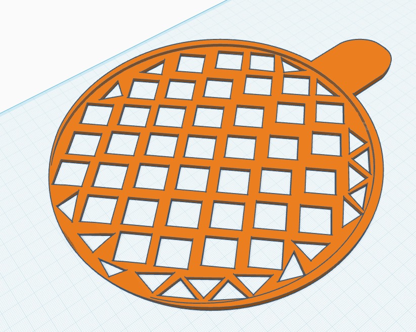 Raqueta Jamón 22 cm diametro.